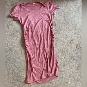 Size medium Pink Blush fitted maternity dress